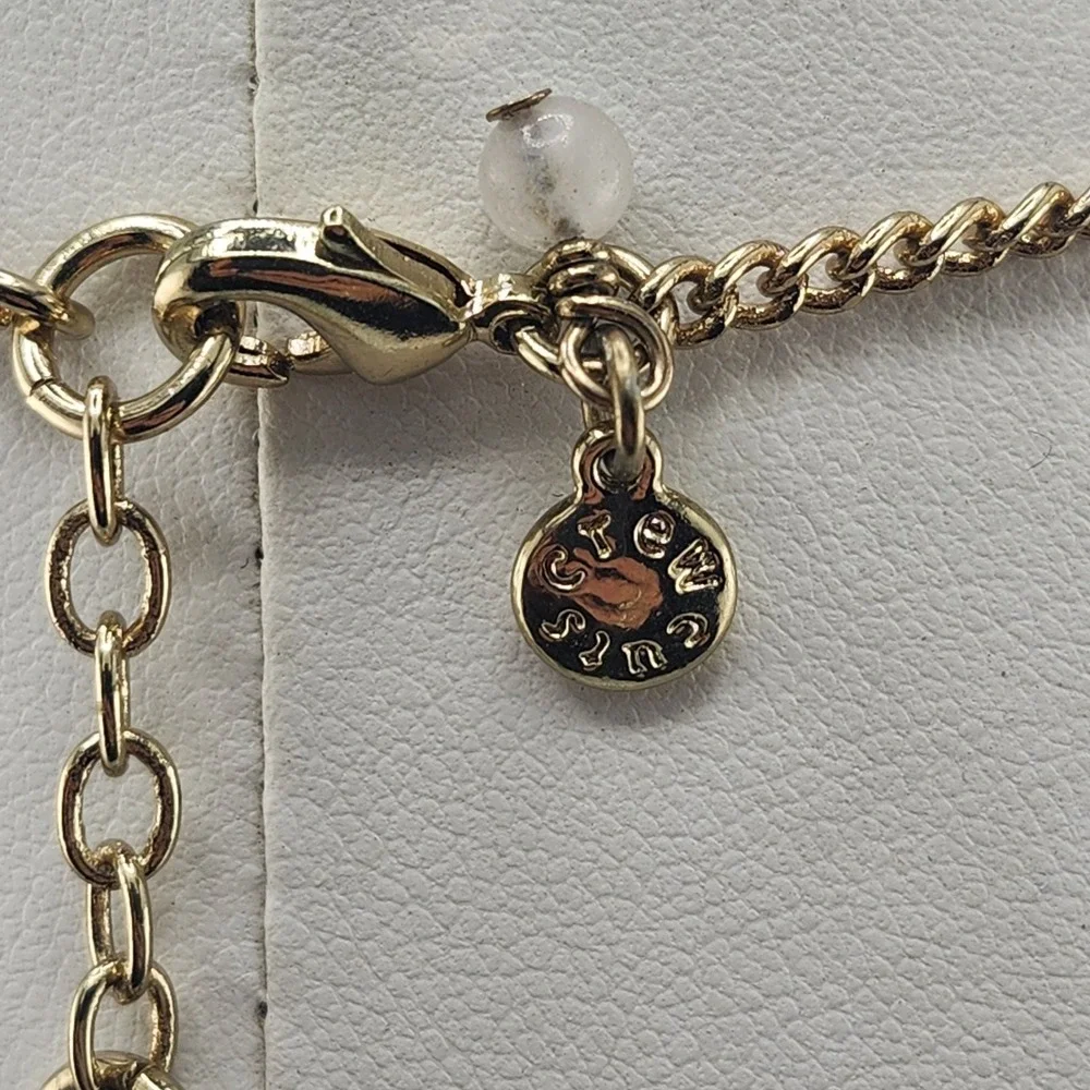 J Crew Crewcuts Gold Plated Winter Charm Necklace‎ Ski Theme